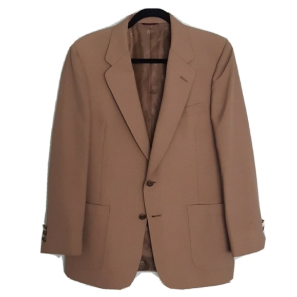 Hart Schaffner Marx By Christian Dior Brown Coat - Picture 1 of 6
